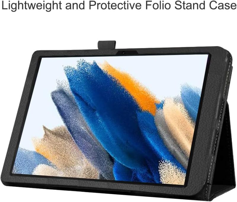 2022 Case for Samsung Galaxy Tab A8 10.5 Inch 2022 Release (Model SM-X200/X205/X207) Folio Stand Cover Protective Case for Galaxy Tab A8 10.5” Tablet 2022 Model - Black - Image 6