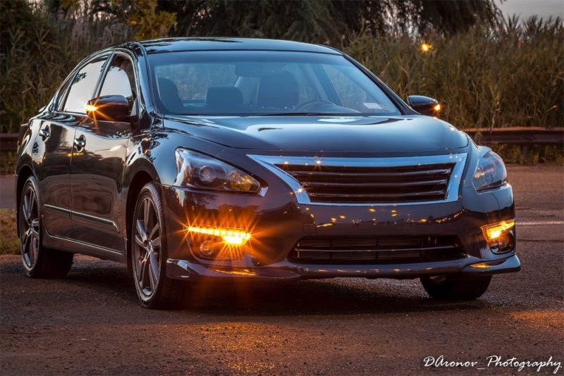 Ijdmtoy Switchback Led Daytime Running Light Kit & Clear Lens Fog Light Combo Compatible With 2013-2015 Nissan Altima - Image 2