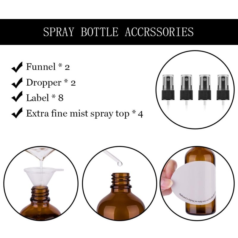 Amber Glass Spray Bottles - Image 6