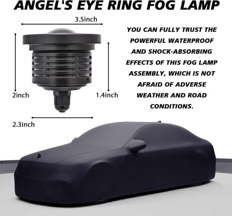 Angel Eye Fog Lights Led Halo Ring Drl Headlights - Image 5