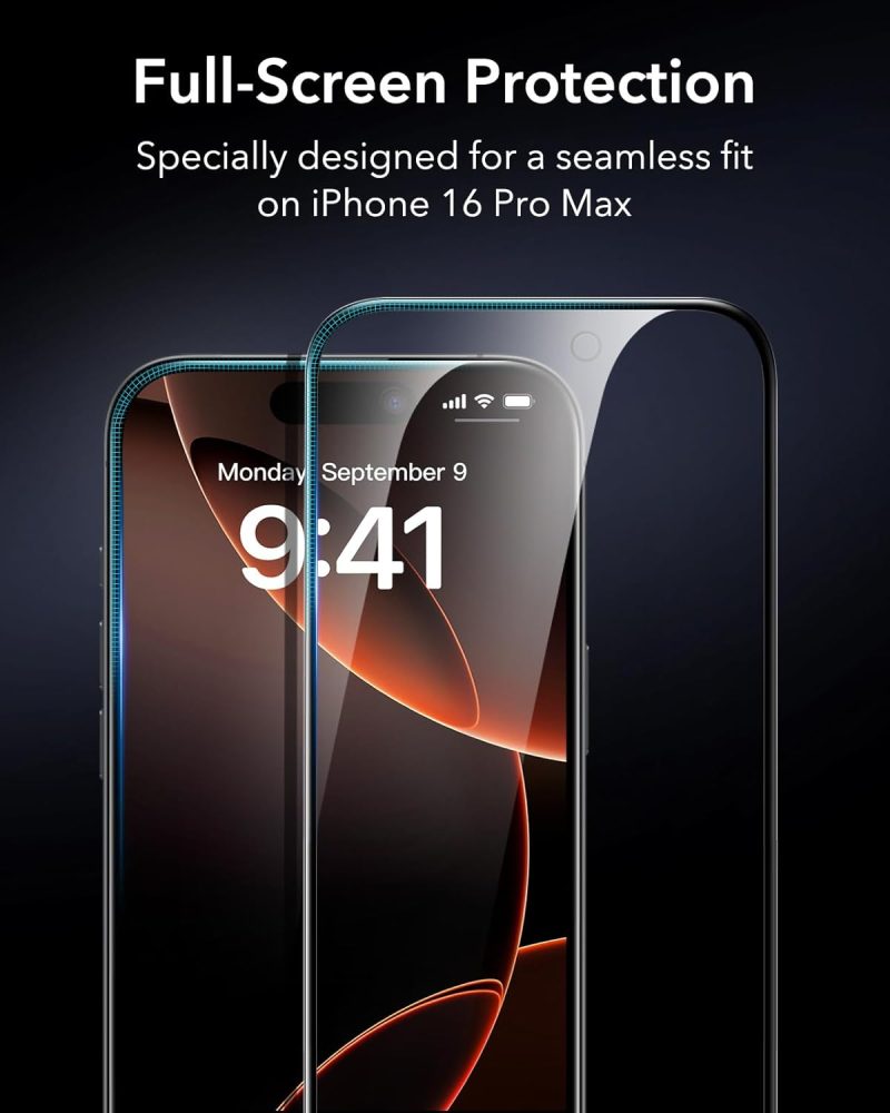 PRO ESR 3 Pack for iPhone 16 Pro Max Privacy Screen Protector Anti-spy... - Image 6