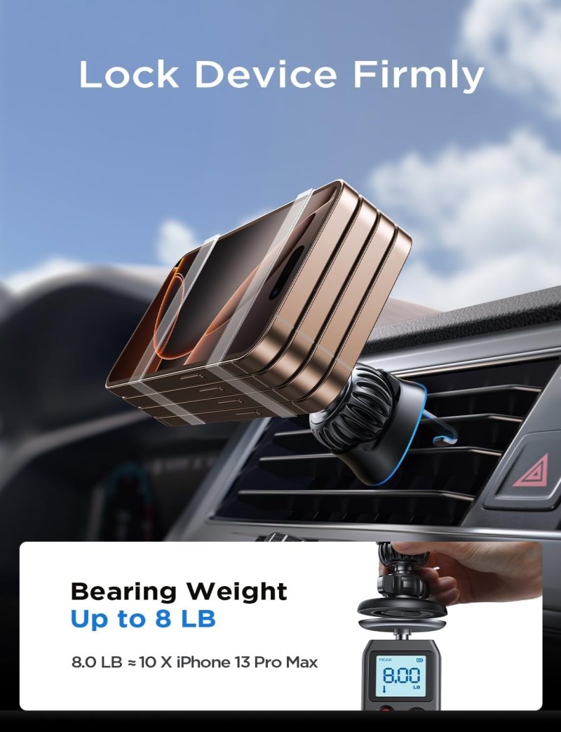 Lisen For Magsafe Car Mount [360° Rotation] Magnetic Phone Holder For Car Vent Phone Mount - Image 5