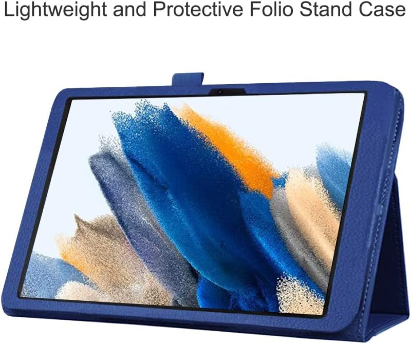 2022 Case for Samsung Galaxy Tab A8 10.5 Inch 2022 Release (Model SM-X200/X205/X207) Folio Stand Cover Protective Case for Galaxy Tab A8 10.5” Tablet 2022 Model - Dark Blue - Image 6