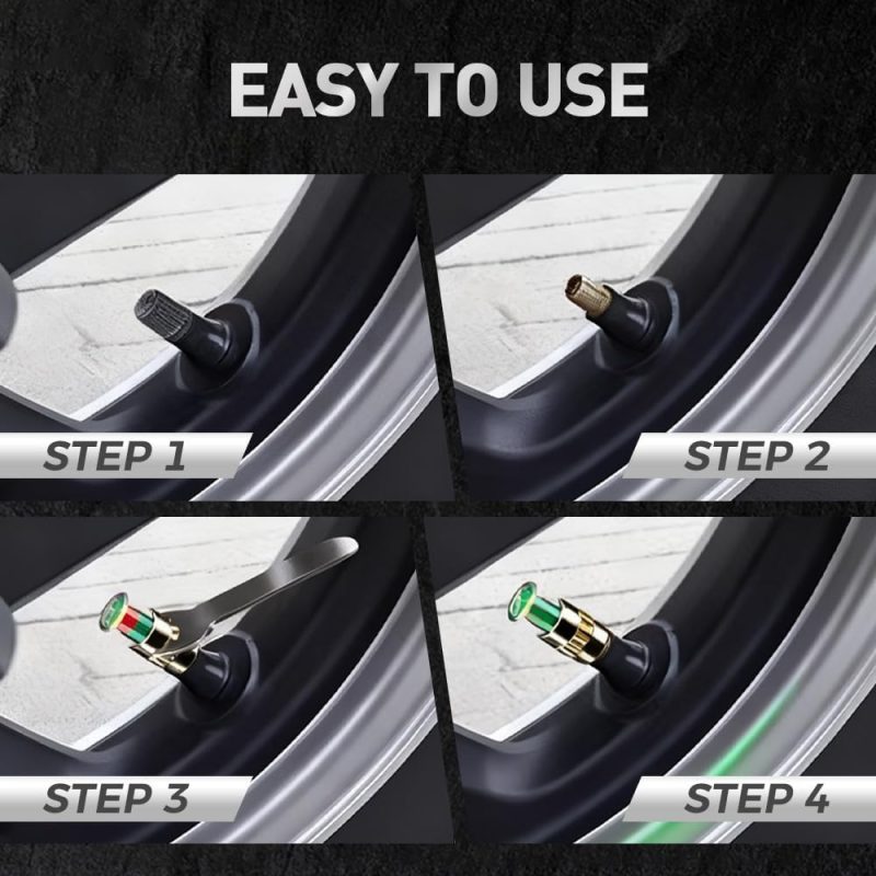 Car Tire Pressure Monitor Valve Stem Caps - Image 6