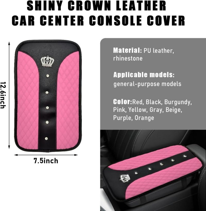 Bling Crown Car Center Console Mats - Image 2