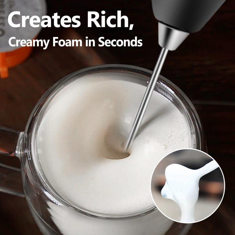 Powerful Milk Frother Handheld Battery Operated - Image 5