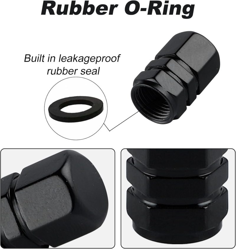 Alpmosn Aluminum Tire Stem Valve Caps Wheel Valve Covers Car Dustproof Tire Cap Cover Accessories - Image 3