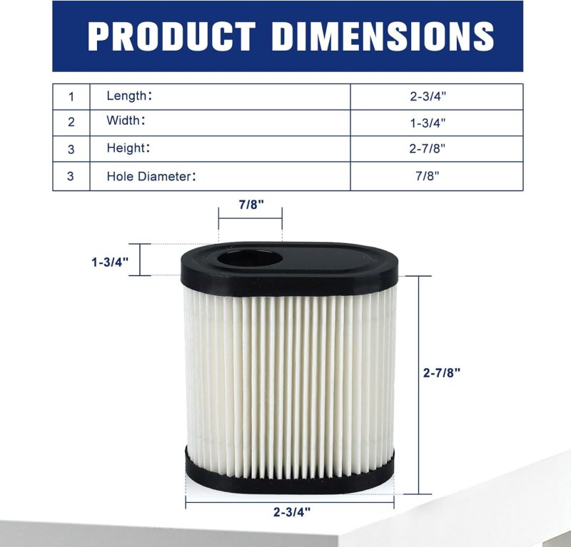 Powtol 36905 Air Filter For Toro Recycler 22 Gts 6.5Hp 20016 20017 20018 Lawn Mower Tecumseh 751-11122 Lv195Ea With Rj19Lm Spark Plug (Pack Of 2) - Image 3