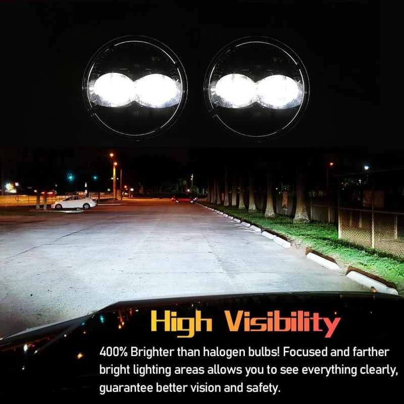 Z-Offroad 4.5 Inch 48W Led Fog Lights Assembly Compatible With 2007-2014 Ford Expedition 2008 2009 2010 2011 Ford Ranger - 1 Pair - Image 2