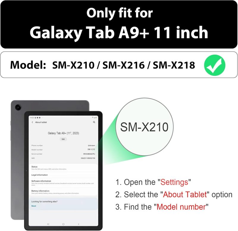 SEYMAC Case for Samsung Galaxy Tab A9+/ A9 Plus 11 - Image 2