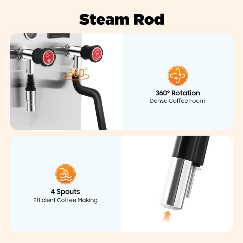 Electric Steam Milk Foam Machine - Image 6