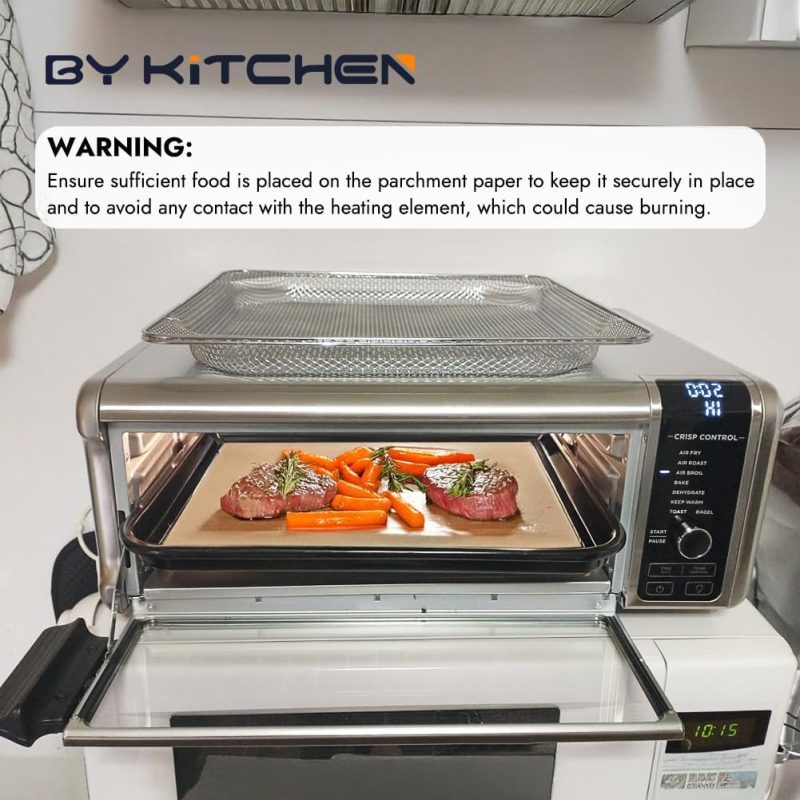 Bykitchen 12 Inch Air Fryer Parchment Paper For Ninja Air Fryer Sp151 Sp351 Sp101 Sp201 Sp301 - Image 6
