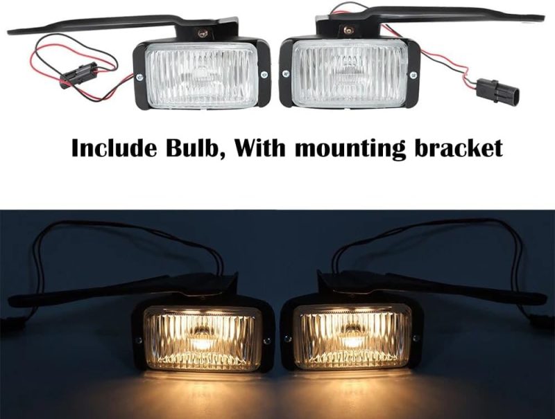 Fog Light Assembly Compatible With 1988-1997 Chevy Gmc C/K C1500 C2500 C3500 K1500 K2500 K3500 - Image 3