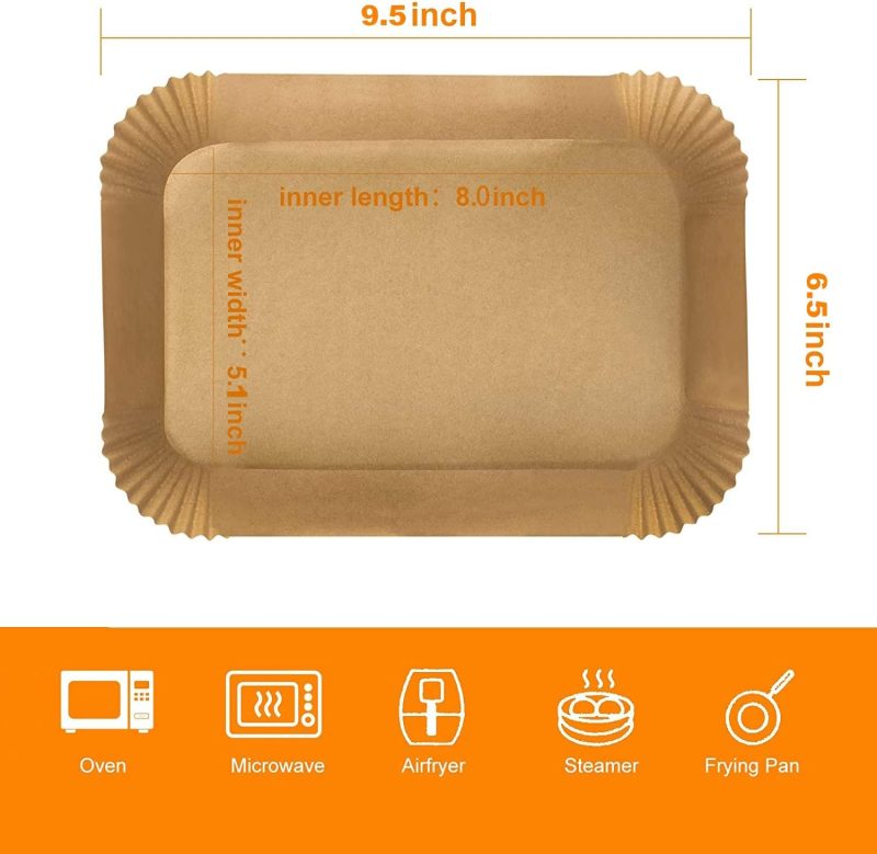 100 Pcs Ninja Air Fryer Liners Disposable - Image 2
