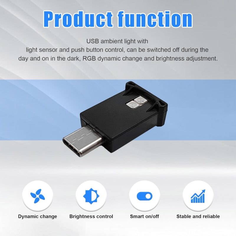 2 Pcs Usb Type C Led Ambient Light - Image 3