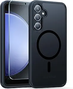 FNTCASE Hybrid Protective Case for Galaxy S23 - Magnetic Black