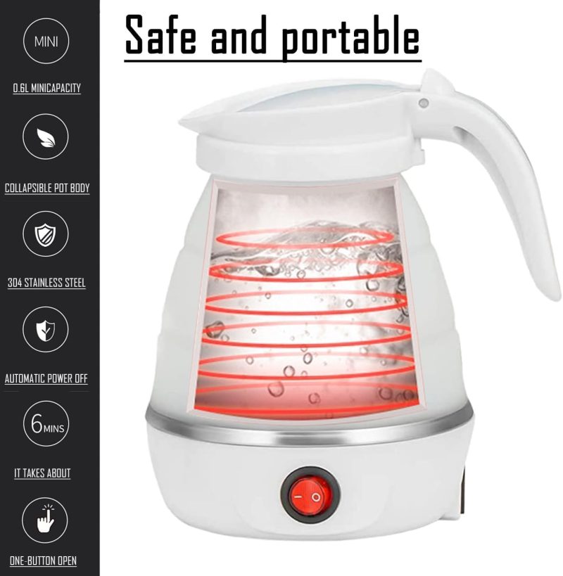 Travel Kettle Electric Small Foldable Portable Kettle - Image 4
