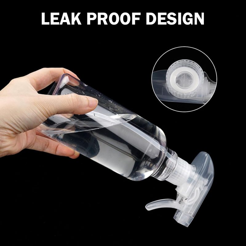 Plastic Spray Bottles Empty Spray Bottle 16.9Oz/500Ml 2 Pack Heavy Duty Spraying Bottles Mist/Stream Water Bottle For Cleaning Solutions - Image 4