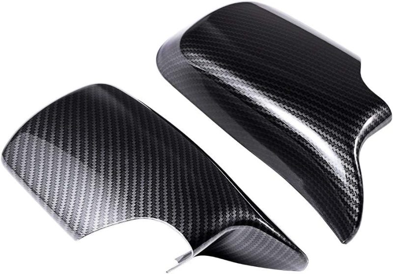 Matte Black Front Bumper Kidney Grill + Carbon Fiber Side Mirror Cover Kit For 1998-2001 Bmw E46 3-Series 320I 323I 325I 328I 330I Sedan 4-Doors - Image 3