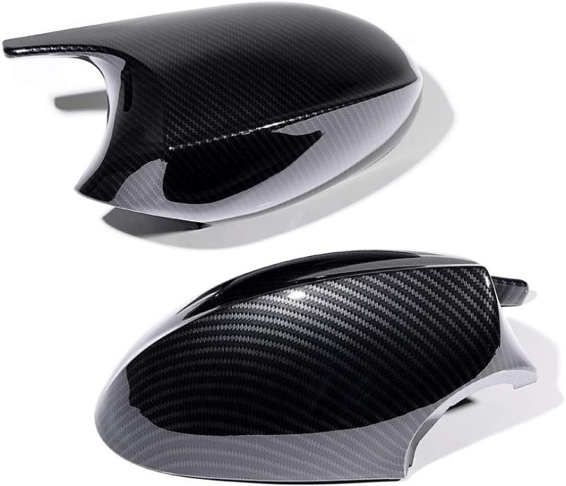Kit 4Pcs Carbon Fiber Front Bumper Kidney Grill Grille + Mirror Cover Caps For 2006-2010 Bmw E92 E93 Coupe 328I 328Xi 335I 335Xi - Image 4