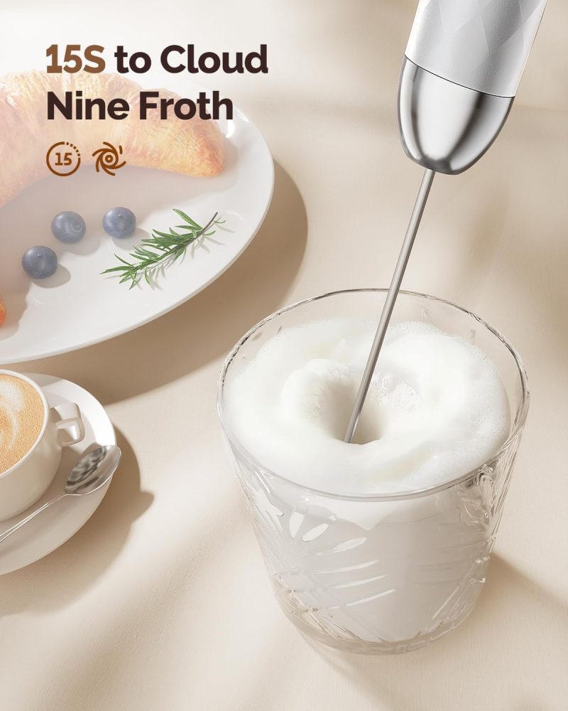 Maestri House Rechargeable Milk Frother With Stepless Speed Control - Image 6