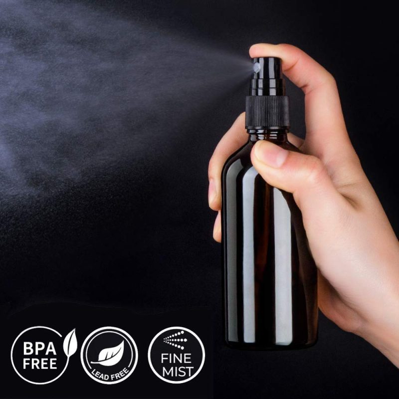 Hydior Amber Glass Spray Bottles For Essential Oils - Image 2