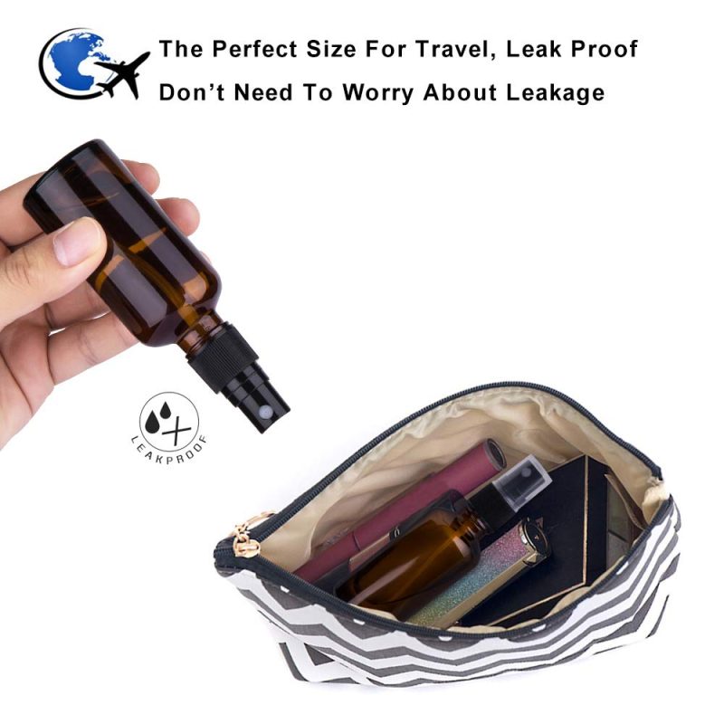 2Oz Amber Glass Spray Bottles For Essential Oils - Image 4