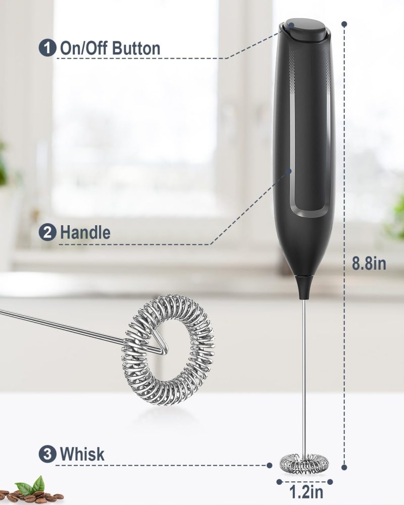 Milk Frother Handheld Battery - Image 6