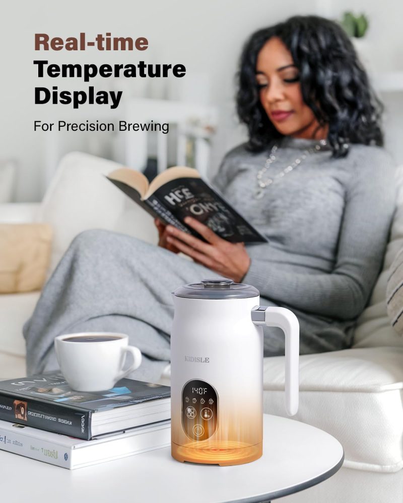 4-In-1 Electric Milk Frother And Steamer With Auto Temperature Control - Image 5