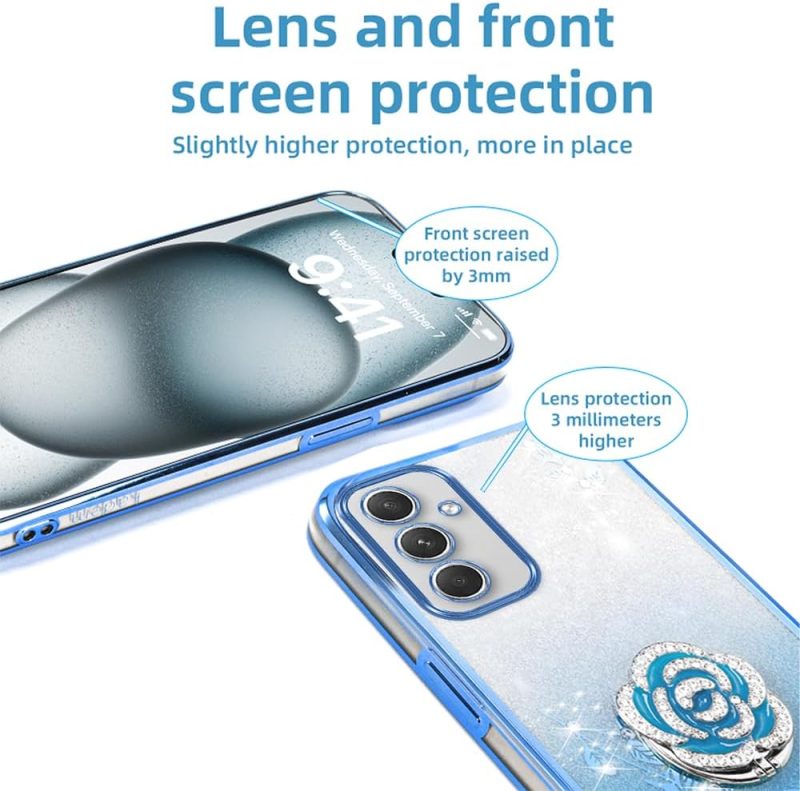 A54 Hybrid Protective Case for Galaxy A54 5G - Blue - Image 3