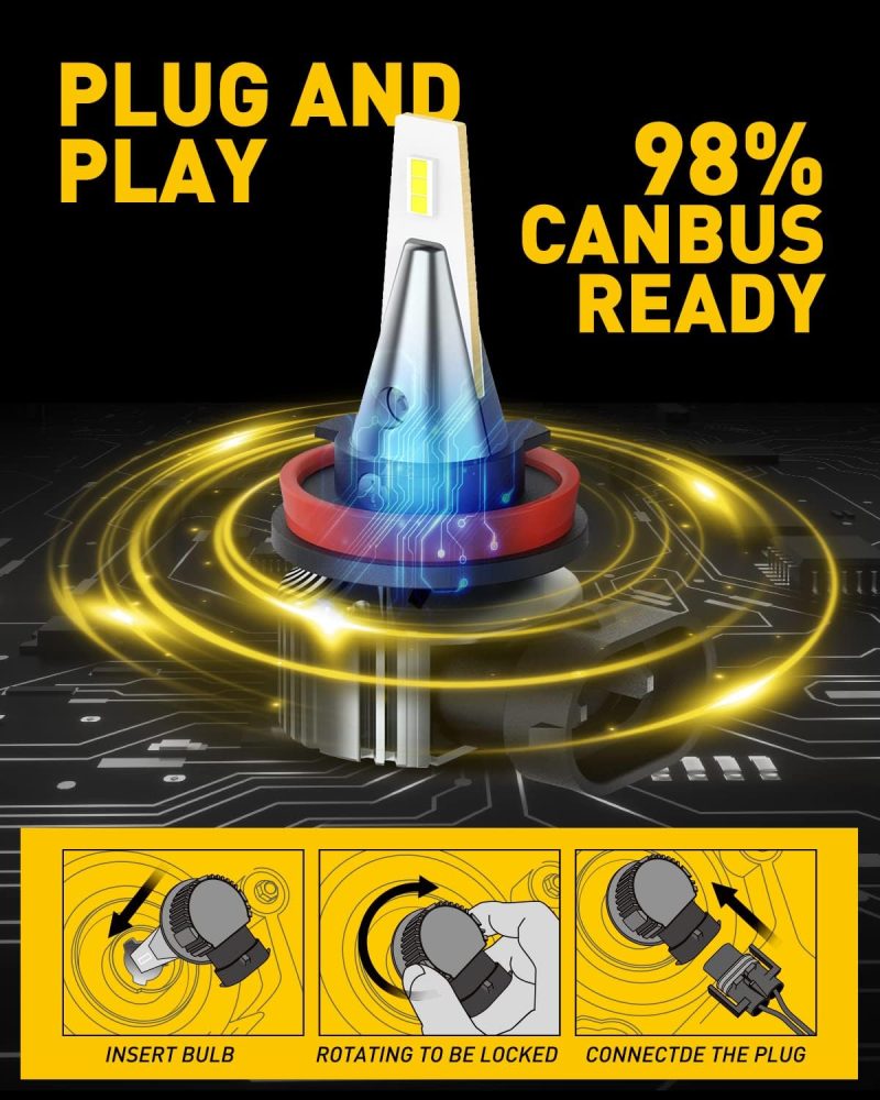 Auxito H11 H8 H16 Led Fog Light Bulb - Image 4