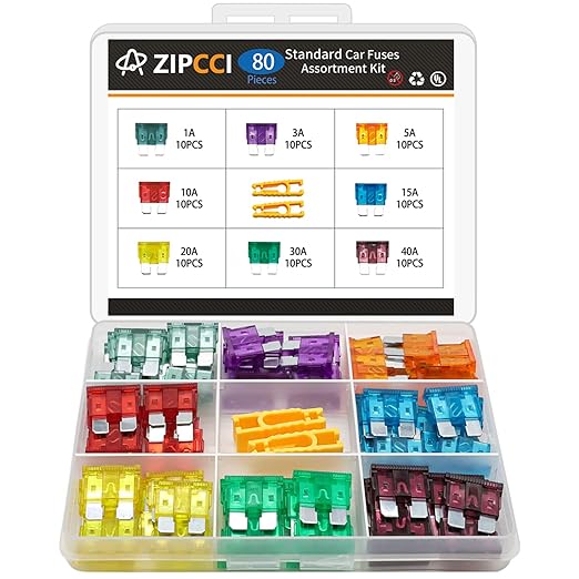 80 Pcs Standard Car Fuse