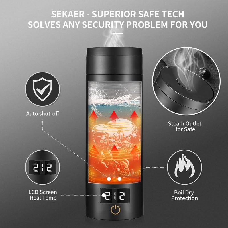 Sekaer Travel Electric Tea Kettle Portable Small Mini Coffee Kettle - Image 6