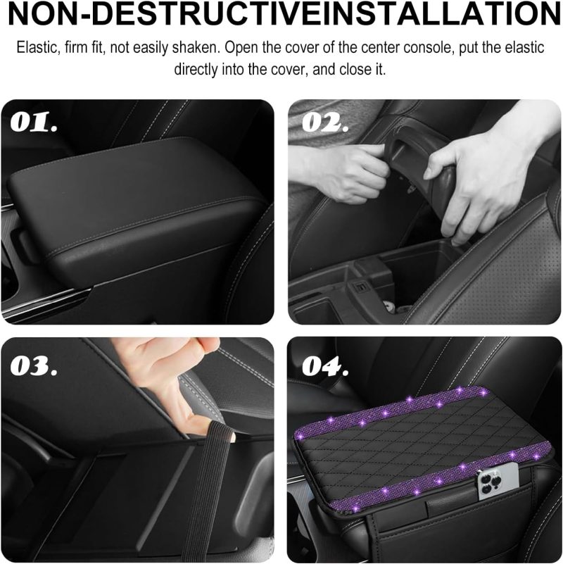 Nbtepem Bling Car Center Console Cover - Image 5