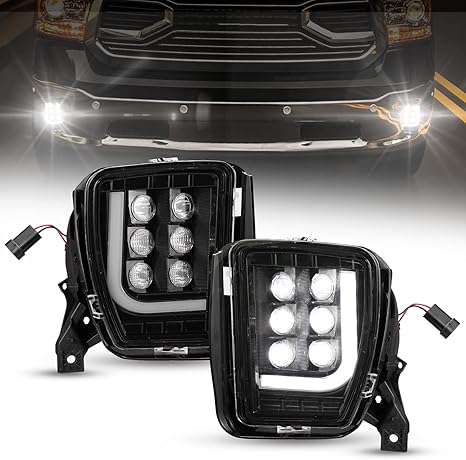 Bunker Indust Dodge Ram Led Fog Light With Daytime Running Light Set