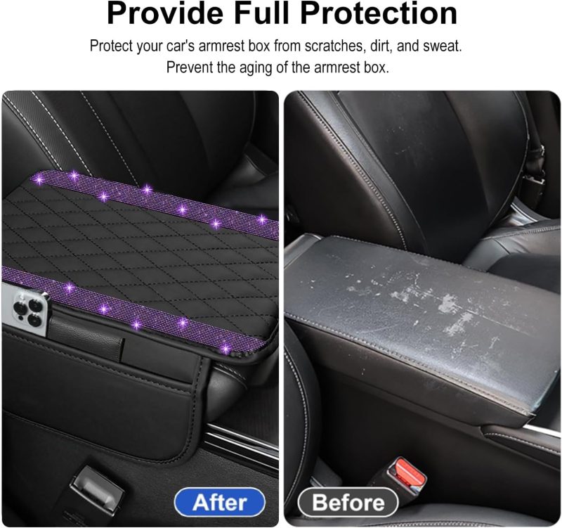 Nbtepem Bling Car Center Console Cover - Image 6