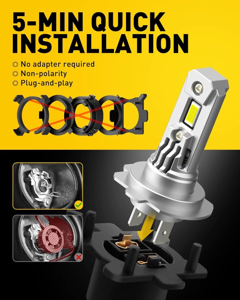 Auxito Upgradedh7 Led Bulbs - Image 3
