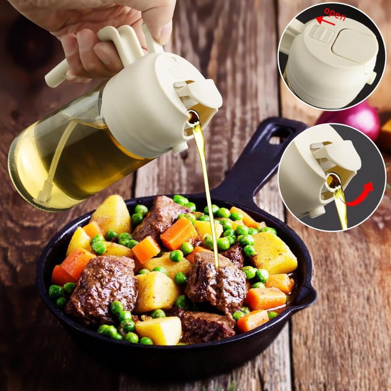 2 In 1 Glass Oil Sprayer & Dispenser - Image 4