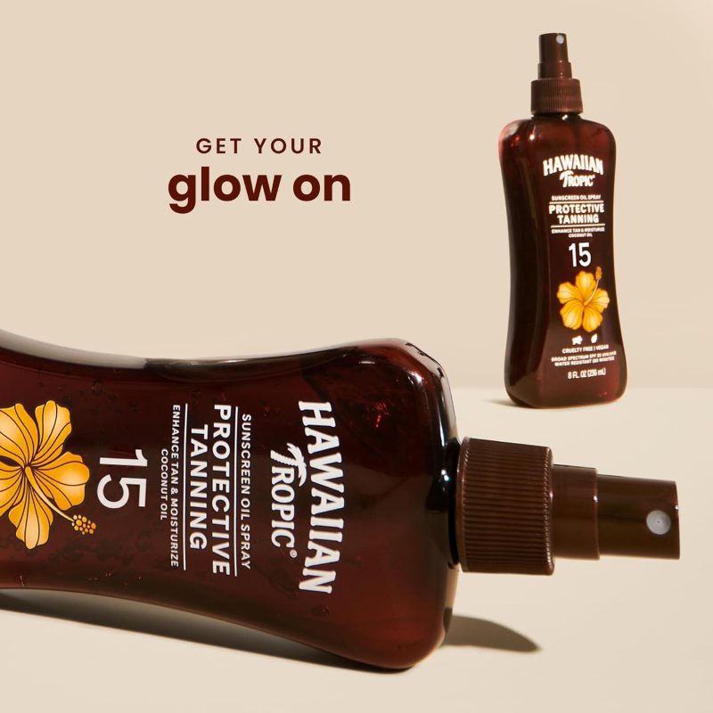 Hawaiian Tropic Protective Tanning Oil Spray Sunscreen Spf 15 - Image 2