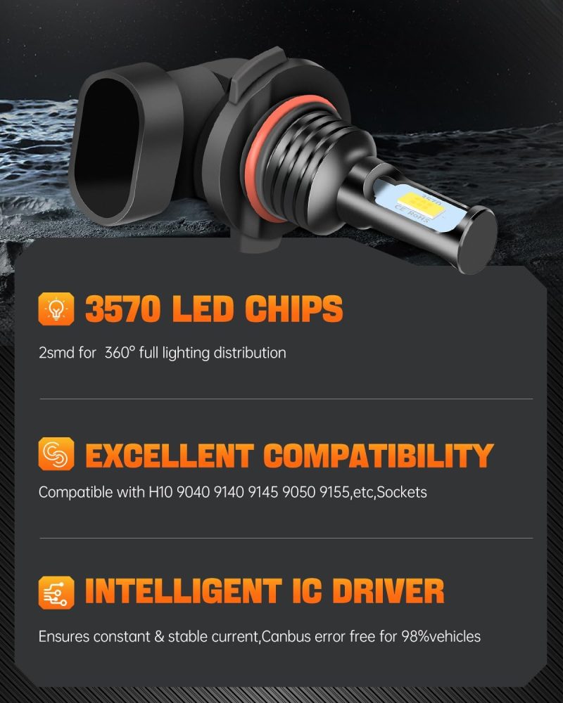 Luyed H10 9145 Led Fog Light Bulbs - Image 6