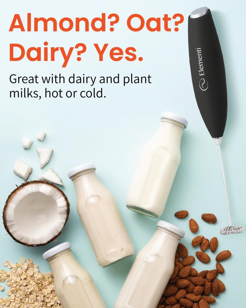 Elementi Drink Mixer Handheld - Electric Stirrer And Powerful Protein Powder Mixer Wand - Image 6