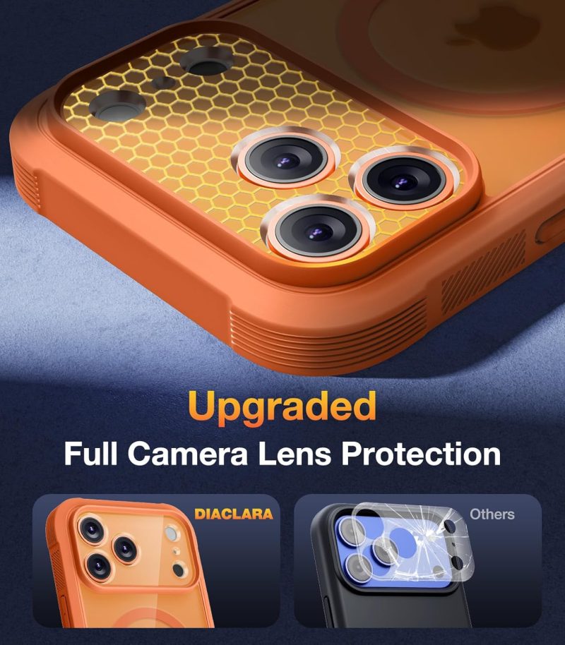 DIACLARA Magnetic Designed for iPhone 17 Pro Max Case Full Body Bumper Military... - Image 5