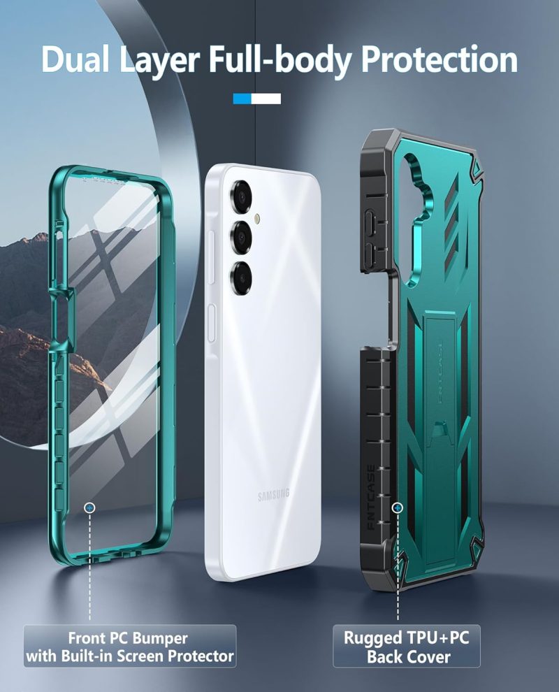 FNTCASE Hybrid Protective Case for Galaxy A16-5G - Green - Image 3