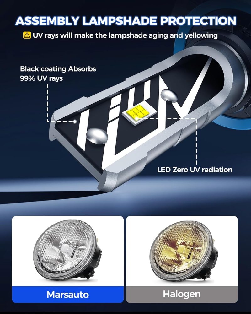 Marsauto H11/H16/H8 Led Fog Light Bulb - Image 3