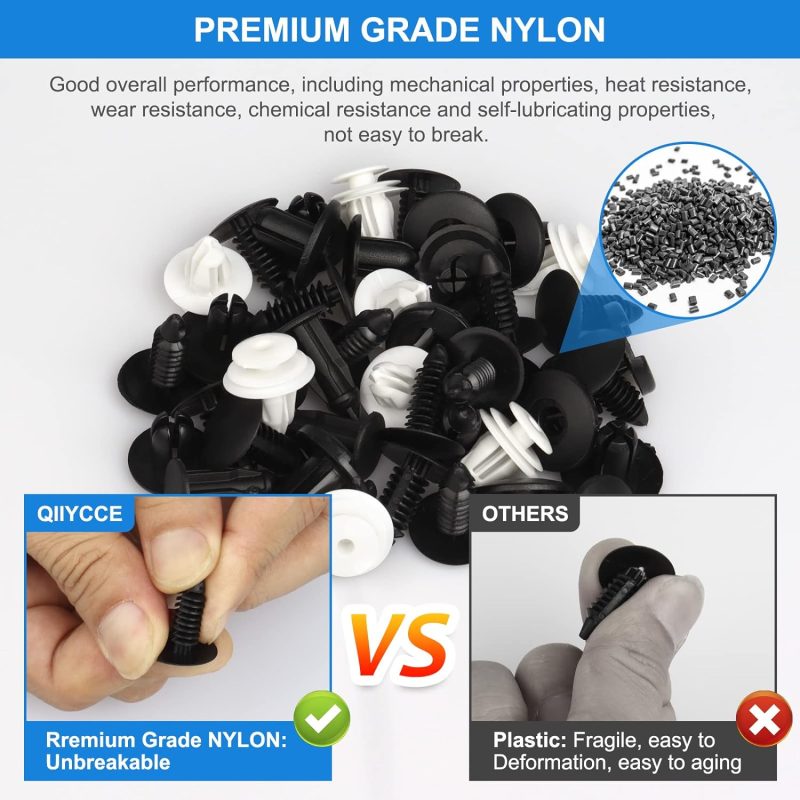 120Pcs Car Clips & Plastic Rivets - 6 Popular Sizes - Image 3