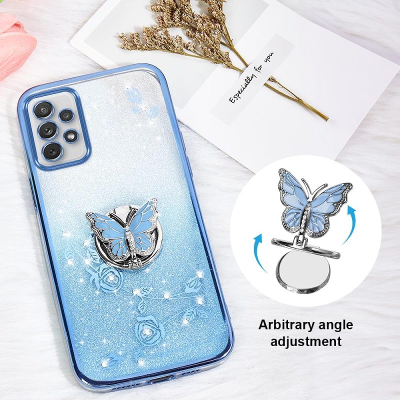 A72 Hybrid Protective Case for Galaxy A72 4G - Blue - Image 3