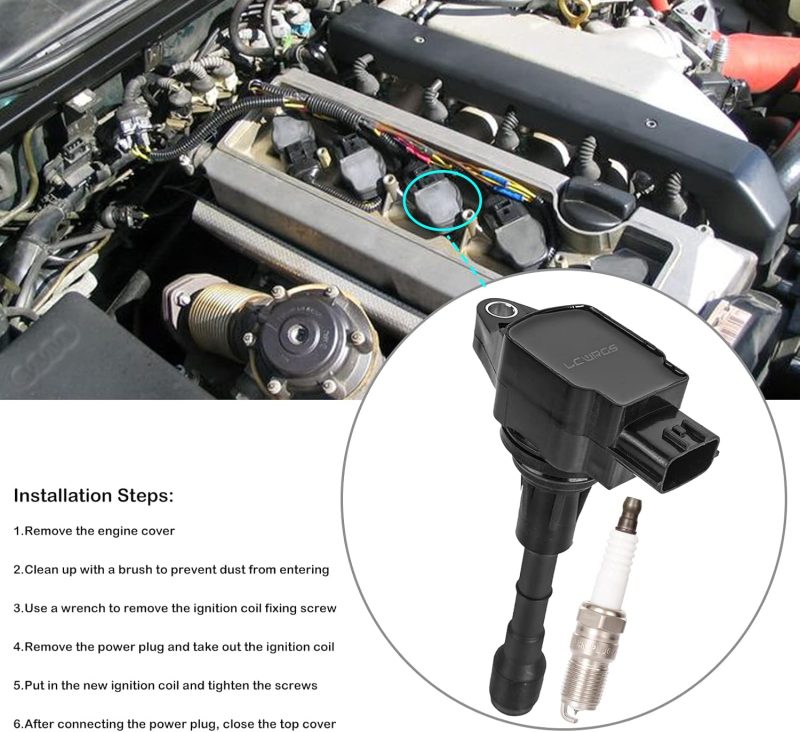 Set Of 6 Ignition Coil Packs & Spark Plugs Fits For 3.5 V6 Nissan Murano Maxima Altima Pathfinder Infiniti G35 Ex35 Jx35 2009 2010 2011 2012 2013 2014 2015 2016 3.5L Coils Spark Plugs Replaces# Uf550 - Image 6