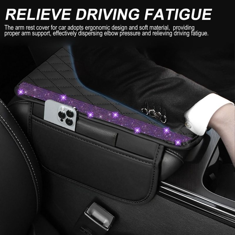 Nbtepem Bling Car Center Console Cover - Image 4
