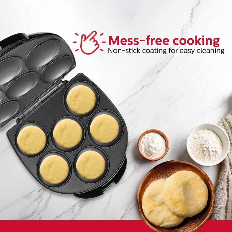 Holstein Housewares Non-Stick 6-Section Multi-Food Maker - Arepas - Image 4