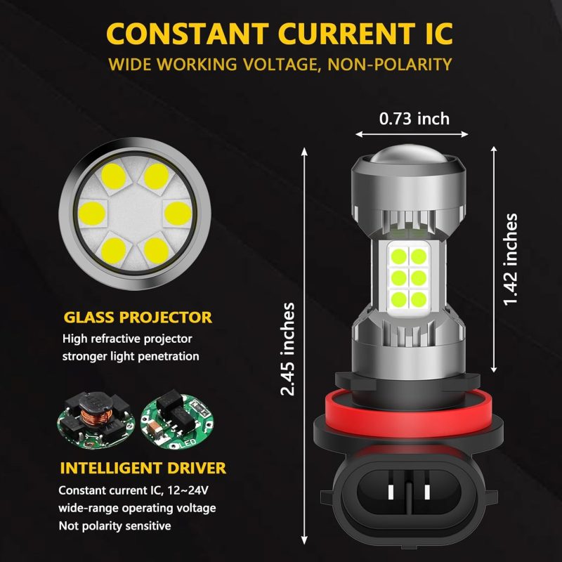 Phinlion H8 H11 Led Fog Light Bulb Or Drl - Image 4